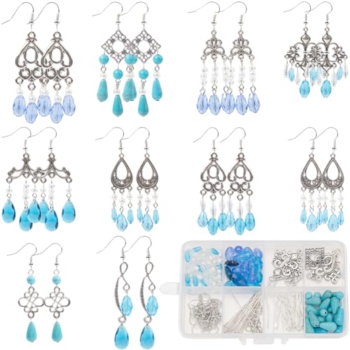 SUNNYCLUE 1 Box 10 Sets Bohemian Drop Dangle Earring Making Kits Tibet Style Boho Chandelier Charms Lucky Turquoise Bead Glass Beads Für Schmuckherstellung Kits DIY Dangle Earrings Women Adult Supplie SUNNYCLUE 1 Box 10 Sets Bohemian Drop Dangle Earring Making Kits Tibet Style Boho Chandelier Charms Lucky Turquoise Bead Glass Beads Für Schmuckherstellung Kits DIY Dangle Earrings Women Adult Supplie von SUNNYCLUE