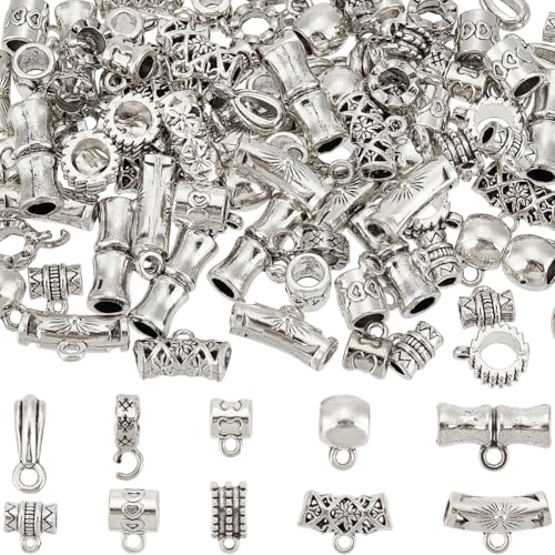 SUNNYCLUE 1 Box 100 Stück 10 Stile Silberne Verbindungsperlen Bügelperlen Charms Metalllegierung Antike Tibetische Glieder Aufhänger Säule Baumelnde Abstandshalter Charms Perle Für Die Schmuckherstell SUNNYCLUE 1 Box 100 Stück 10 Stile Silberne Verbindungsperlen Bügelperlen Charms Metalllegierung Antike Tibetische Glieder Aufhänger Säule Baumelnde Abstandshalter Charms Perle Für Die Schmuckherstell von SUNNYCLUE