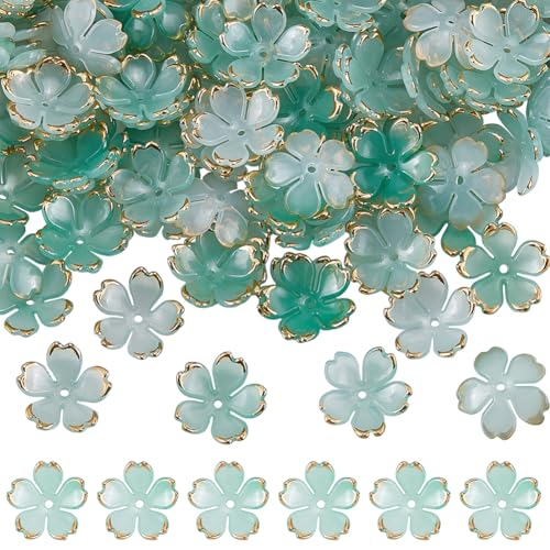 SUNNYCLUE 1 Box 200 Stück Kunststoffperlen In Blumenform Blumenperlenkappen Dunkles Seegrün Bonbonfarbe Transparente Acryl Blumenperlen Zur Schmuckherstellung Armbänder DIY Basteln Perlenzubehör Dekor SUNNYCLUE 1 Box 200 Stück Kunststoffperlen In Blumenform Blumenperlenkappen Dunkles Seegrün Bonbonfarbe Transparente Acryl Blumenperlen Zur Schmuckherstellung Armbänder DIY Basteln Perlenzubehör Dekor von SUNNYCLUE