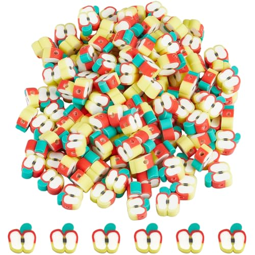 SUNNYCLUE 1 Box 200 Stück Polymer Ton Perlen Obst Und Apfelperlen Handgefertigte Apfelscheiben Tonperlen Bulk Farbverlauf Roter Gelber Apfel Lose Abstandshalterperlen Für Die Schmuckherstellung Perle SUNNYCLUE 1 Box 200 Stück Polymer Ton Perlen Obst Und Apfelperlen Handgefertigte Apfelscheiben Tonperlen Bulk Farbverlauf Roter Gelber Apfel Lose Abstandshalterperlen Für Die Schmuckherstellung Perle von SUNNYCLUE