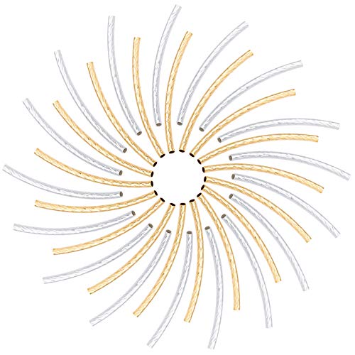 SUNNYCLUE 1 Box 200pcs Lange Rohrperlen Gebogene Rohr Lange Nudel Abstandsperlen 3.5cm 2 Farben Geschnitztes Messing Metall Findperlen Für Schmuckherstellung Loch: 1mm SUNNYCLUE 1 Box 200pcs Lange Rohrperlen Gebogene Rohr Lange Nudel Abstandsperlen 3.5cm 2 Farben Geschnitztes Messing Metall Findperlen Für Schmuckherstellung Loch: 1mm von SUNNYCLUE