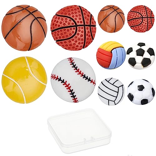SUNNYCLUE 1 Box 24 Stück 12 Stile Harz Cabochon Flatback Mini Fußball Basketball Volleyball Tennis Sport Thema Halbrunde Cabochons Für DIY Scrapbooking Dekorationen Basteln Zubehör SUNNYCLUE 1 Box 24 Stück 12 Stile Harz Cabochon Flatback Mini Fußball Basketball Volleyball Tennis Sport Thema Halbrunde Cabochons Für DIY Scrapbooking Dekorationen Basteln Zubehör von SUNNYCLUE