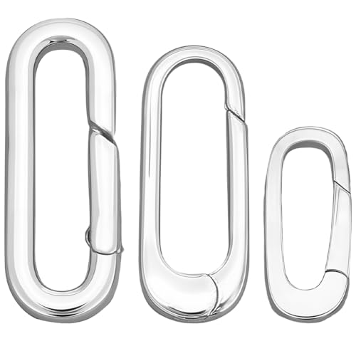 SUNNYCLUE 1 Box 3 Größen 925 ovale Federverschlüsse Aus Sterlingsilber Metall Federtorringe Karabinerhaken Schnappverschlüsse Für Armbänder Große Klemmverschlüsse Für Halsketten Verbindungsstücke Für SUNNYCLUE 1 Box 3 Größen 925 ovale Federverschlüsse Aus Sterlingsilber Metall Federtorringe Karabinerhaken Schnappverschlüsse Für Armbänder Große Klemmverschlüsse Für Halsketten Verbindungsstücke Für von SUNNYCLUE