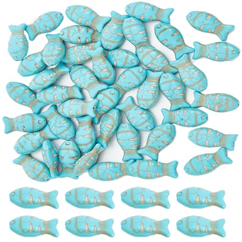 SUNNYCLUE 1 Box 50 Stück Türkisfarbene Perlen Fischsteinperlen Türkisfarbene Steinperlen Sommer Ozean Fischperlen Heilende Energie Edelsteine Türkisfarbene Lose Perlen Für Die Schmuckherstellung DIY O SUNNYCLUE 1 Box 50 Stück Türkisfarbene Perlen Fischsteinperlen Türkisfarbene Steinperlen Sommer Ozean Fischperlen Heilende Energie Edelsteine Türkisfarbene Lose Perlen Für Die Schmuckherstellung DIY O von SUNNYCLUE