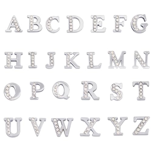 SUNNYCLUE 1 Box 52 Stück Buchstabenperlen Silber Alphabet Buchstaben Perlen Alphabet Perle Buchstabe Az Perle Strass Buchstaben Slide Charms Abstandshalter Lose Perlen Für Die Schmuckherstellung DIY A SUNNYCLUE 1 Box 52 Stück Buchstabenperlen Silber Alphabet Buchstaben Perlen Alphabet Perle Buchstabe Az Perle Strass Buchstaben Slide Charms Abstandshalter Lose Perlen Für Die Schmuckherstellung DIY A von SUNNYCLUE