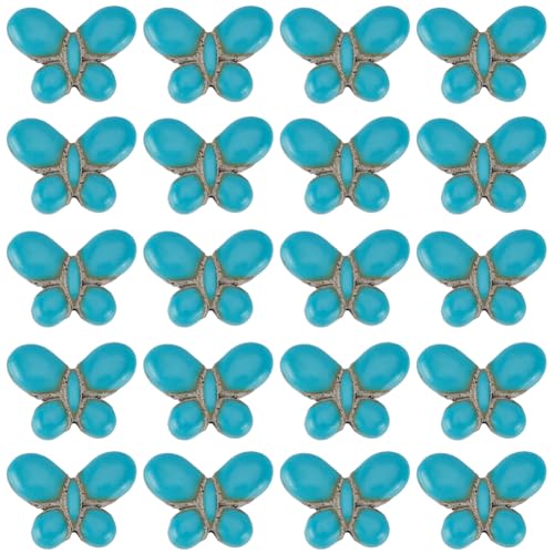SUNNYCLUE 1 Box 60 Stück Blaue Türkisperlen Schmetterlingsperlen Türkisfarbener Heilstein Insekten Schmetterlingsflügel Lose Abstandsperlen Zur Schmuckherstellung Halsketten Armbänder DIY Frauen Baste SUNNYCLUE 1 Box 60 Stück Blaue Türkisperlen Schmetterlingsperlen Türkisfarbener Heilstein Insekten Schmetterlingsflügel Lose Abstandsperlen Zur Schmuckherstellung Halsketten Armbänder DIY Frauen Baste von SUNNYCLUE