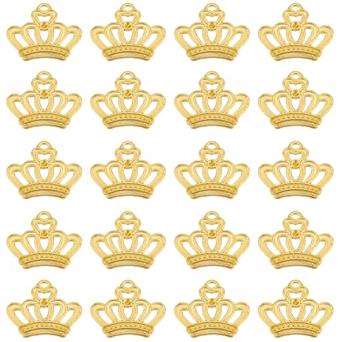 SUNNYCLUE 1 Box 60 Stück Kronen Charms Großpackung Königskronen Charm Mini Kronen Charms Legierung Vintage Kronenperle Elegante Tiara Goldfarben Hübsches Kleines Hohles Herz Kronen Charms Für Die Schm SUNNYCLUE 1 Box 60 Stück Kronen Charms Großpackung Königskronen Charm Mini Kronen Charms Legierung Vintage Kronenperle Elegante Tiara Goldfarben Hübsches Kleines Hohles Herz Kronen Charms Für Die Schm von SUNNYCLUE