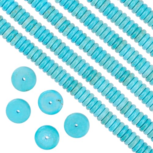 SUNNYCLUE 1 Box 80 Stück 10 mm Natürliche Türkisfarbene Edelsteinperlen Steinscheibenperlen Glücksenergie Kleine Runde Heishi Rondell Perlen Flache Lose Abstandsperlen Zur Schmuckherstellung Perlenzub SUNNYCLUE 1 Box 80 Stück 10 mm Natürliche Türkisfarbene Edelsteinperlen Steinscheibenperlen Glücksenergie Kleine Runde Heishi Rondell Perlen Flache Lose Abstandsperlen Zur Schmuckherstellung Perlenzub von SUNNYCLUE
