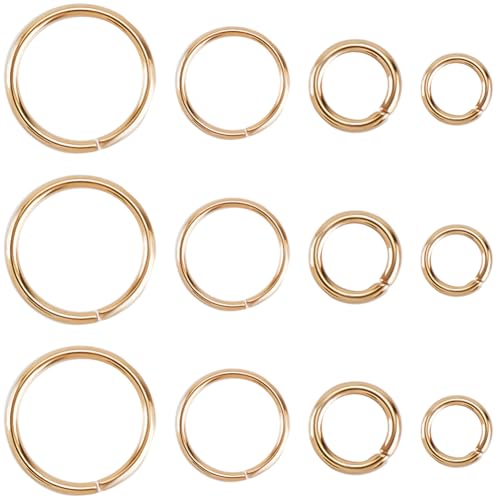 SUNNYCLUE 1 Box 800 Stück 4 Größen Echter 18K Vergoldeter Edelstahl Biegering Schmuck Spaltring Metall Rund Offene Schlaufe Verbindungsring Für Die Schmuckherstellung Halsketten Armbänder Schlüsselanh SUNNYCLUE 1 Box 800 Stück 4 Größen Echter 18K Vergoldeter Edelstahl Biegering Schmuck Spaltring Metall Rund Offene Schlaufe Verbindungsring Für Die Schmuckherstellung Halsketten Armbänder Schlüsselanh von SUNNYCLUE