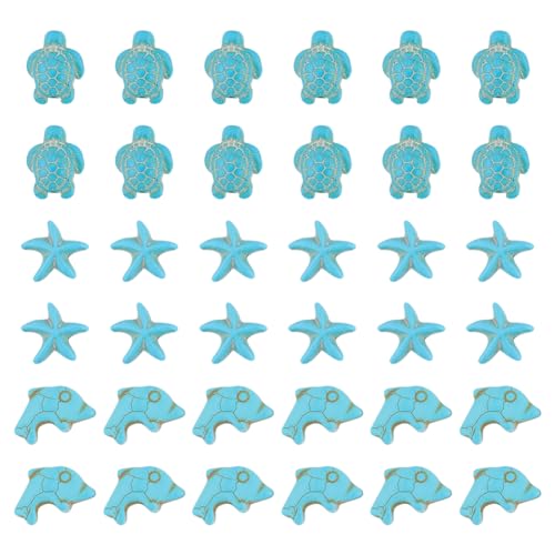 SUNNYCLUE 1 Box 90 Stück Schildkröten Perlen Seestern Perlen Delfin Perlen Bulk Boho Stil Blaues Synthetisches Türkis Doppelseitige Perlen Sommer Meer Ozean Tier Perlen Lose Abstandshalter Perlen Für SUNNYCLUE 1 Box 90 Stück Schildkröten Perlen Seestern Perlen Delfin Perlen Bulk Boho Stil Blaues Synthetisches Türkis Doppelseitige Perlen Sommer Meer Ozean Tier Perlen Lose Abstandshalter Perlen Für von SUNNYCLUE