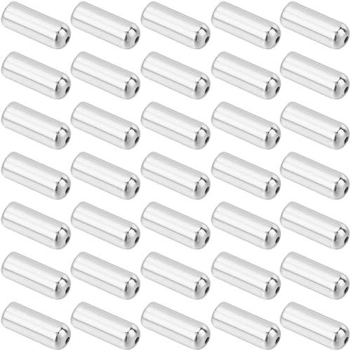SUNNYCLUE 1 Box Mit 100 Stück Anstecknadelkappen Kleine Anstecknadeln Aus Silbernem Messing Verschlussrücken Broschenverschlüsse Stopper Beschläge Für Broschen Anstecknadeln DIY Zubehör Zur Schmuckher von SUNNYCLUE