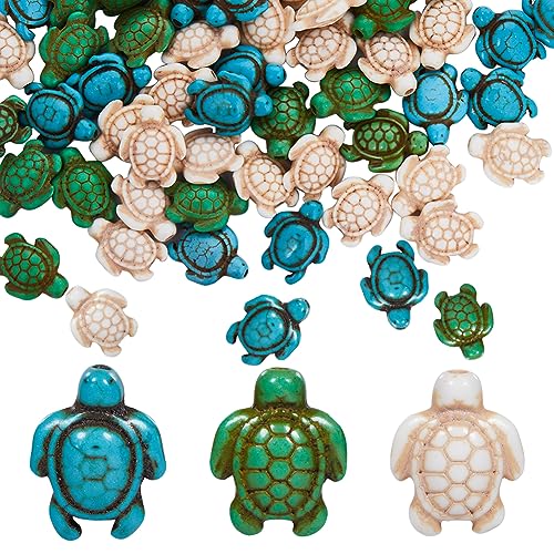 SUNNYCLUE 1 Box Mit 120 Stück Schildkröten Perlen Große Meeresschildkröten Charms Blau Grün Weiß Schildkröten Perlen Synthetische Howlith Türkis Perlen Sommer Ozean Tier Lose Abstandsperlen Für Die S SUNNYCLUE 1 Box Mit 120 Stück Schildkröten Perlen Große Meeresschildkröten Charms Blau Grün Weiß Schildkröten Perlen Synthetische Howlith Türkis Perlen Sommer Ozean Tier Lose Abstandsperlen Für Die S von SUNNYCLUE