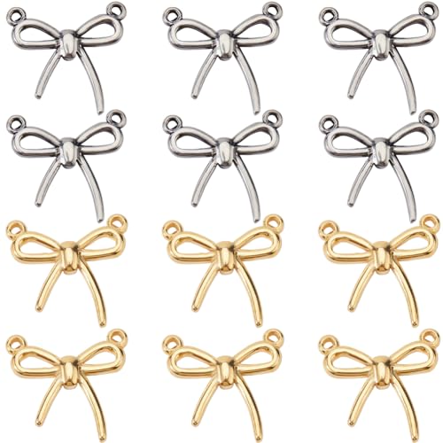 SUNNYCLUE 1 Box Mit 16 Schleifen Verbinder Charms Edelstahl Charm Verbinder Metall Golden Silber Schleifenknoten 2 Löcher Glieder Charm Für Die Schmuckherstellung Charms Ohrringe DIY Bastelzubehör SUNNYCLUE 1 Box Mit 16 Schleifen Verbinder Charms Edelstahl Charm Verbinder Metall Golden Silber Schleifenknoten 2 Löcher Glieder Charm Für Die Schmuckherstellung Charms Ohrringe DIY Bastelzubehör von SUNNYCLUE