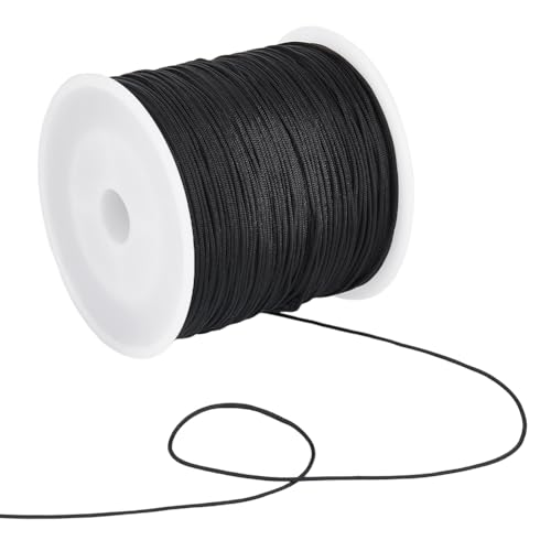 SUNNYCLUE 100 Yard Schwarze Nylonschnur Windspielschnur 0.8 mm Geflochtene Ersatzschnur Zum Heben von Jalousien Für Fenster Römische Rollos Reparatur von Gartenpflanzen Taille Perlenschnur Chinesische SUNNYCLUE 100 Yard Schwarze Nylonschnur Windspielschnur 0.8 mm Geflochtene Ersatzschnur Zum Heben von Jalousien Für Fenster Römische Rollos Reparatur von Gartenpflanzen Taille Perlenschnur Chinesische von SUNNYCLUE