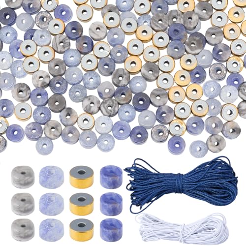 SUNNYCLUE 320 Stück Flache Edelsteinperlen 4mm Scheibensteinperlenstränge Mit 20 m Schmuckkordel Flache Runde Edelstein Klobig Heishi Stein Abstandshalter Für Schmuckherstellungs Kits DIY Armbänder H SUNNYCLUE 320 Stück Flache Edelsteinperlen 4mm Scheibensteinperlenstränge Mit 20 m Schmuckkordel Flache Runde Edelstein Klobig Heishi Stein Abstandshalter Für Schmuckherstellungs Kits DIY Armbänder H von SUNNYCLUE