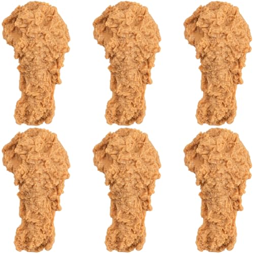 SUNNYCLUE 6 Stück Künstliche Hähnchenschenkel Hähnchenschenkel Modell Kunststoff Imitation Künstliche Fälschung Simulierte Lebensechte Frittierte Lebensmittel Requisiten Trommelstöcke Dekor Für Hallow von SUNNYCLUE