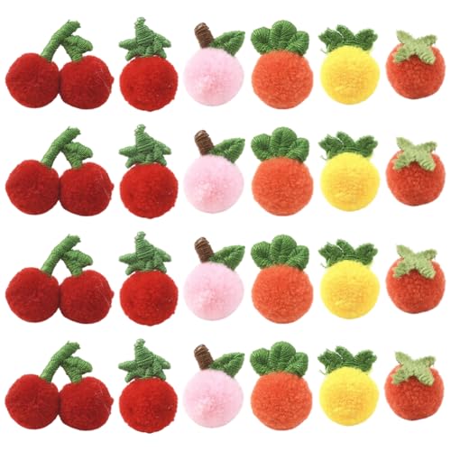 SUNNYCLUE 72 Stück 6 Stile Woll Obst Wollfilz Bastelbälle Bunt Karotte Kirsche Pfirsich Orange Weiches Lebensmittel Thema Cartoon Dekoratives Kleines Filz Accessoire Für Schreibtischtaschen Haarnadel SUNNYCLUE 72 Stück 6 Stile Woll Obst Wollfilz Bastelbälle Bunt Karotte Kirsche Pfirsich Orange Weiches Lebensmittel Thema Cartoon Dekoratives Kleines Filz Accessoire Für Schreibtischtaschen Haarnadel von SUNNYCLUE