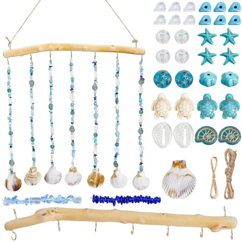SUNNYCLUE Windspiel Set Ozean Windspiele Treibholz Dekorative Zweige Sommer Hawaii Muschel Muschelanhänger Glas Acryl Edelsteinperlen Windspiel Für Draußen Und Drinnen DIY Wandbehang Ornament Dekor SUNNYCLUE Windspiel Set Ozean Windspiele Treibholz Dekorative Zweige Sommer Hawaii Muschel Muschelanhänger Glas Acryl Edelsteinperlen Windspiel Für Draußen Und Drinnen DIY Wandbehang Ornament Dekor von SUNNYCLUE