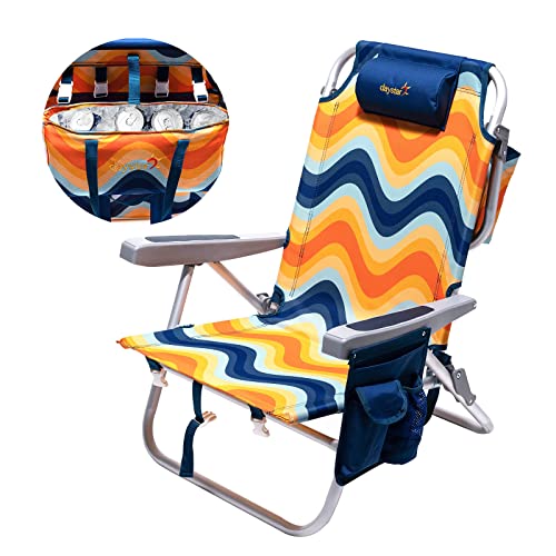 SUNNYFEEL Alu Strandstuhl, tragbar Liegestuhl, klappbar Campingstuhl, Rückenlehne bis zu 180° verstellbar… von SUNNYFEEL