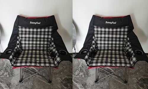 SUNNYFEEL Übergroßer Polsterstuhl schwarz 2er Set von SUNNYFEEL