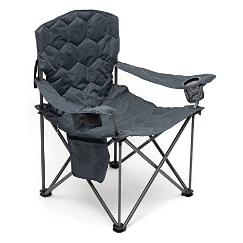 SUNNYFEEL XXL klappbar Campingstuhl Übergroßer, Outdoor Klappstuhl Angelstuhl faltbar, Sitzbreite: 69 cm, Sitztiefe: 58 cm von SUNNYFEEL