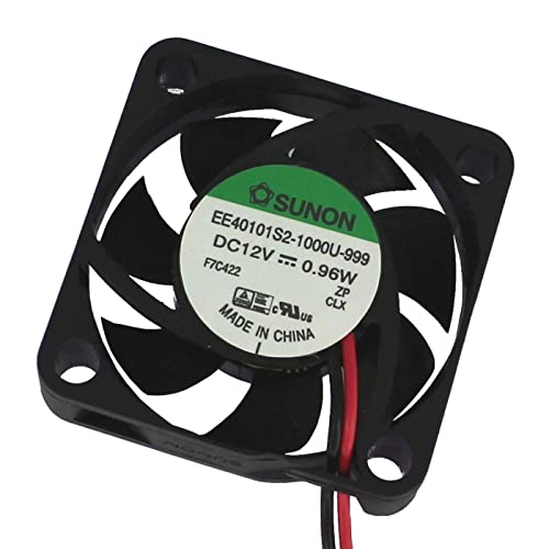 SUNON 12V DC 0,8W 40x40x10mm 12m³/h 6100U/Min 12m³/h Sunon EE40101S21000U999 von Sunon