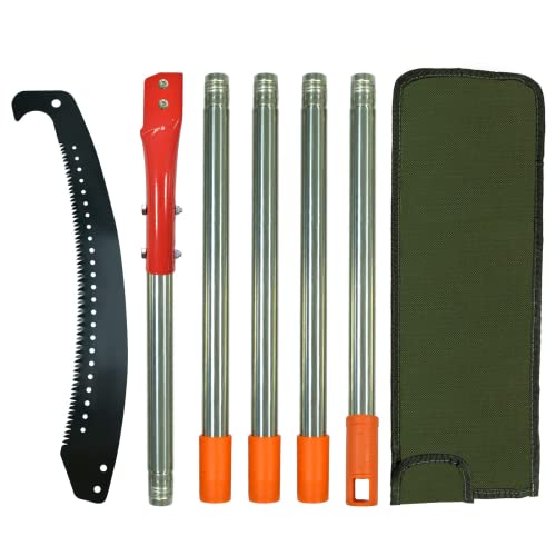 SUNORCHID Astsäge mit Stiel 2,4 m Handsäge Einstellbare Länge Baumsäge,Gartengeräte-Set Hochentaster hochreichbare Stange mit Tragetasche, schneidet sauber und schnell für Äste SUNORCHID Astsäge mit Stiel 2,4 m Handsäge Einstellbare Länge Baumsäge,Gartengeräte-Set Hochentaster hochreichbare Stange mit Tragetasche, schneidet sauber und schnell für Äste von sunorchid