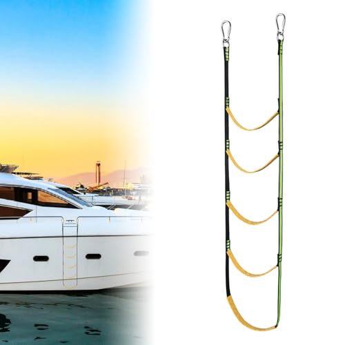 5 Stufen Bootsleiter Marine-Strickleiter, Boots-Strickleiter, Stufen-Strickleiter für Boote, Klappbar Bootsstrickleiter, Badeleiter Boot Abnehmbar für Segelboote, Schlauchboote, Kajaks, Kanufahren 5 Stufen Bootsleiter Marine-Strickleiter, Boots-Strickleiter, Stufen-Strickleiter für Boote, Klappbar Bootsstrickleiter, Badeleiter Boot Abnehmbar für Segelboote, Schlauchboote, Kajaks, Kanufahren von SUNOYA