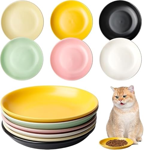 Katzennapf Aus Keramik, 6 Stück Katzenteller aus Keramik, Futternapf Katze 15x3 cm, Katzen Napfset, Katzen Fressnapf, Katzen Futternapf Für Futter Und Wasser Katzennapf Aus Keramik, 6 Stück Katzenteller aus Keramik, Futternapf Katze 15x3 cm, Katzen Napfset, Katzen Fressnapf, Katzen Futternapf Für Futter Und Wasser von SUNOYA