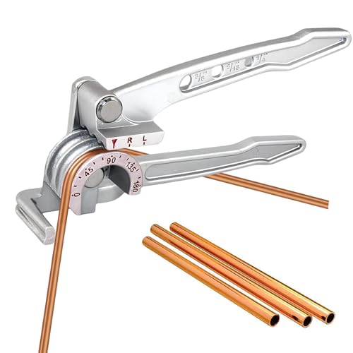 Manuelle Rohrbiegemaschine, 3 in 1 Rohrbiegewerkzeuge, 0-180 Grad Rohrbiegegerät, Kupferrohr-Biegewerkzeuge 6, 8, 10 mm, Manuel Rohrbieger für Rohre Aus Kupfer, Aluminium Und Weichem Metall Manuelle Rohrbiegemaschine, 3 in 1 Rohrbiegewerkzeuge, 0-180 Grad Rohrbiegegerät, Kupferrohr-Biegewerkzeuge 6, 8, 10 mm, Manuel Rohrbieger für Rohre Aus Kupfer, Aluminium Und Weichem Metall von SUNOYA