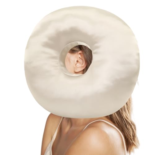 SUNOYA Piercing Kissen Mit Loch, Donut Kissen Für Ohr gegen Ohrenschmerzen, Ohrlochkissen für Ohr Gegen Ohrenschmerzen, Donut Kissen Ohrkissen Piercing Pillow, Piercing Kissen für Seitenschläfer SUNOYA Piercing Kissen Mit Loch, Donut Kissen Für Ohr gegen Ohrenschmerzen, Ohrlochkissen für Ohr Gegen Ohrenschmerzen, Donut Kissen Ohrkissen Piercing Pillow, Piercing Kissen für Seitenschläfer von SUNOYA