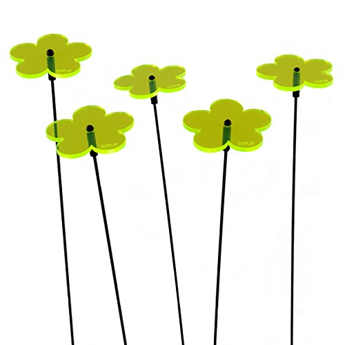 SUNPLAY Sonnenfänger - Hänge-Dekoration, Blumig, Acryl, 5 Stück, 5 cm Durchmesser, Hängend, für alle Anlässe von SUNPLAY