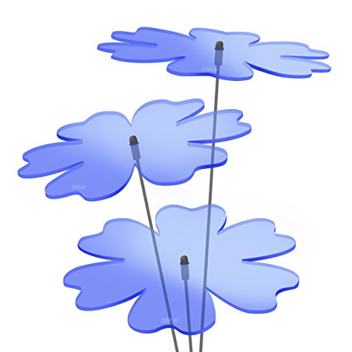 SUNPLAY Sonnenfänger Butterblume in BLAU, 3 Stück zu je 20 cm Durchmesser im Set + 70 cm Schwingstäbe SUNPLAY Sonnenfänger Butterblume in BLAU, 3 Stück zu je 20 cm Durchmesser im Set + 70 cm Schwingstäbe von SUNPLAY