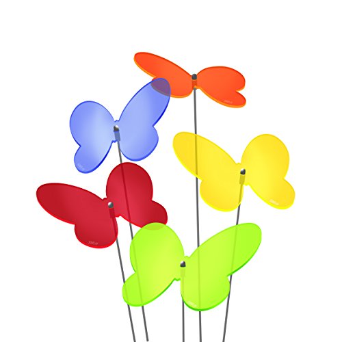 SUNPLAY Sonnenfänger Schmetterlinge Marie im FARBMIX, 5 Stück zu je 10 cm Durchmesser im Set + 35 cm Schwingstäbe SUNPLAY Sonnenfänger Schmetterlinge Marie im FARBMIX, 5 Stück zu je 10 cm Durchmesser im Set + 35 cm Schwingstäbe von SUNPLAY