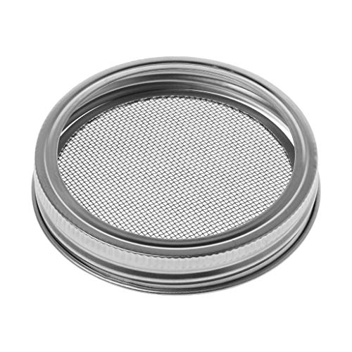 SUNPRETTY Edelstahl-Sieb-Keimdeckel für Einmachgläser mit breiter Öffnung, Konservengläser, Keimdeckel SUNPRETTY Edelstahl-Sieb-Keimdeckel für Einmachgläser mit breiter Öffnung, Konservengläser, Keimdeckel von SUNPRETTY