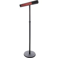 SUNRED® Stand-Infrarot-Heizstrahler Dark Standing Black 2500 Watt schwarz von SUNRED