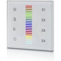 RGB-Tastschalter 12-24V-DC (4 Zonen) DALI RGB TOUCH COLOR von SUNRICHER