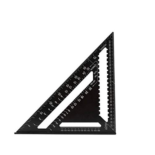 12 zoll Aluminiumlegierung Metric Dreieck Lineal für Holzbearbeitungswerkzeuge Geschwindigkeit Winkel Winkelmesser Messwerkzeug von SUNRIS