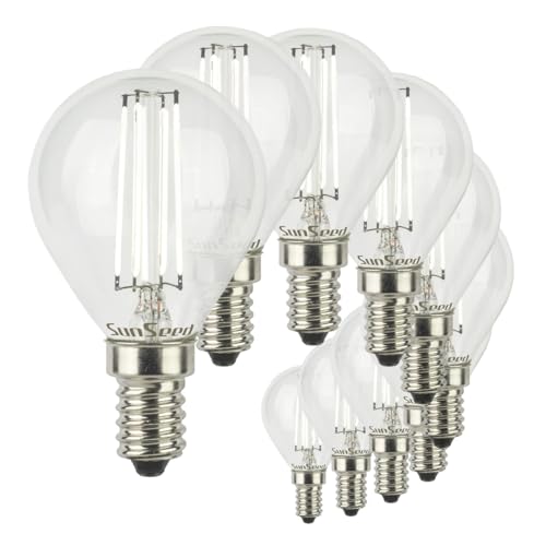 SUNSEED 10x Weiß Glühfaden LED Golfball-Lampe E14 6W ersetzt 60W Neutralweiß 4000K SUNSEED 10x Weiß Glühfaden LED Golfball-Lampe E14 6W ersetzt 60W Neutralweiß 4000K von SUNSEED