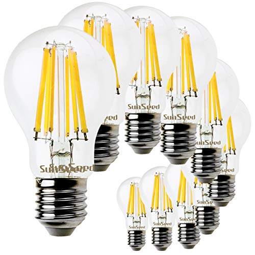 SunSeed 10x Glühfaden LED classic Lampe E27 10W ersetzt 83W Neutralweiß 4000K von SUNSEED