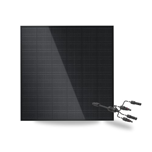 SUNSHARE RAY 285W Full Black Solarmodul mit 1.5m MC4 Adapterkabel – Hochleistungs-Photovoltaikmodul für Balkonkraftwerk – N-Typ Monokristallin 25 % Effizienz – Plug & Play von SUNSHARE