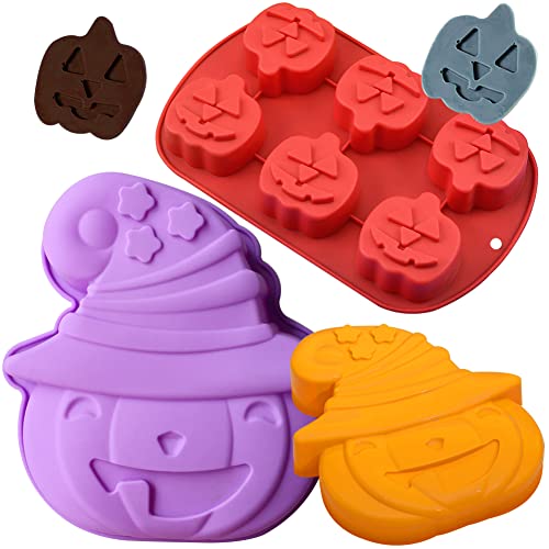 SUNSK Halloween Silikonformen Backform Kürbis Kuchenform Silikon Schokoladenformen Halloween Kürbis Kuchenbackform Mousse Soap Kürbis Form Herbst Kürbisform Motivbackformen von SUNSK