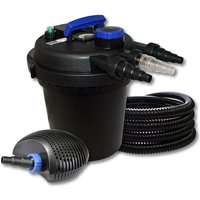 SunSun Komplettset: CPF-180 Teichdruckfilter bis 6000 L mit 11 Watt UV-C Teichklärer, CTF-6000 SuperECO Teichpumpe 6000l/h 40W, 25m Teichschlauch 25 SunSun Komplettset: CPF-180 Teichdruckfilter bis 6000 L mit 11 Watt UV-C Teichklärer, CTF-6000 SuperECO Teichpumpe 6000l/h 40W, 25m Teichschlauch 25 von SUNSUN