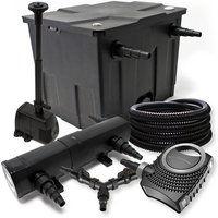 Sunsun - Komplettset: CBF-350 Teichfilter bis 12000 l Teichfilteranlage, CTF-8000 Teichpumpe 8000l/h 70W, CUV-224 Teichklärer 24W, 25m Teichschlauch Sunsun - Komplettset: CBF-350 Teichfilter bis 12000 l Teichfilteranlage, CTF-8000 Teichpumpe 8000l/h 70W, CUV-224 Teichklärer 24W, 25m Teichschlauch von SUNSUN