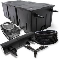 Sunsun - Komplettset: CBF-350C Teichfilter bis 90000 l Teichfilteranlage Durchlauffilter, NEO10000 Teichpumpe 10000l/h 80W, CUV-236 Teichklärer uvc von SUNSUN