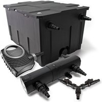 Sunsun - Komplettset: CBF-550 Teichfilter bis 60000 l Teichfilteranlage als Durchlauffilter, CTF-8000 SuperECO Teichpumpe 8000l/h 70W, CUV-236 von SUNSUN