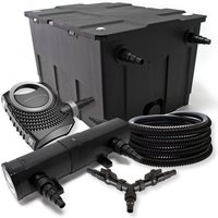 Sunsun - Komplettset: CBF-550 Teichfilter bis 60000L Teichfilteranlage als Durchlauffilter, NEO10000 Teichpumpe 10000l/h 80W, CUV-224 Teichklärer uvc von SUNSUN
