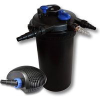 Komplettset: CPF-15000 Teichdruckfilter bis 30000 l mit 18 Watt uv-c Teichklärer, CTF-6000 SuperECO Teichpumpe 6000l/h 40W - Sunsun von SUNSUN
