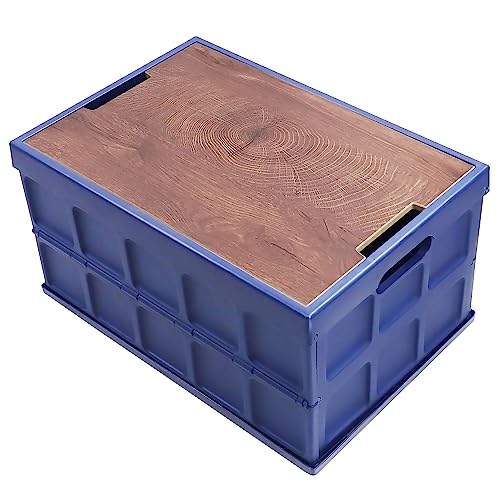 SUNTEK Garten Gartenhäuser Aufbewahrungsbehälter mit Deckel 60L Deckel Stapelbare Faltbarer Aufbewahrungsbox Container von SUNTEK
