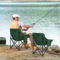 SUNULA 2er Set Faltbar Campingstuhl, Kompakter Angelstuhl bis 100kg, Tragbare Strandstuhl Picknickstuhl mit Tragetasche, Grün SUNULA 2er Set Faltbar Campingstuhl, Kompakter Angelstuhl bis 100kg, Tragbare Strandstuhl Picknickstuhl mit Tragetasche, Grün von SUNULA